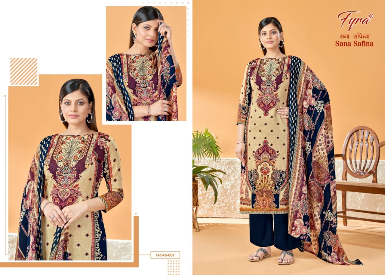 Sana Safinaz Fyra By Alok Suit 001-010 Pakistani Dress Material Catalog